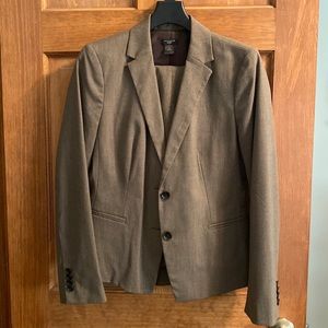 Ann Taylor Brown Petite Pant suit 10P